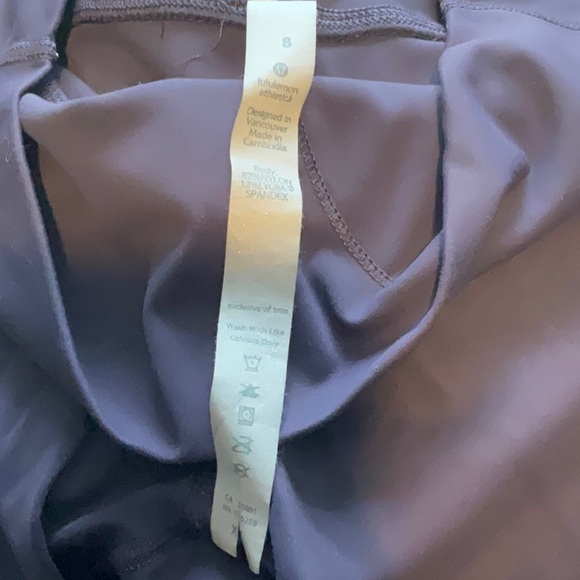 Dark, purple, lululemon leggings - Picture 4 of 4